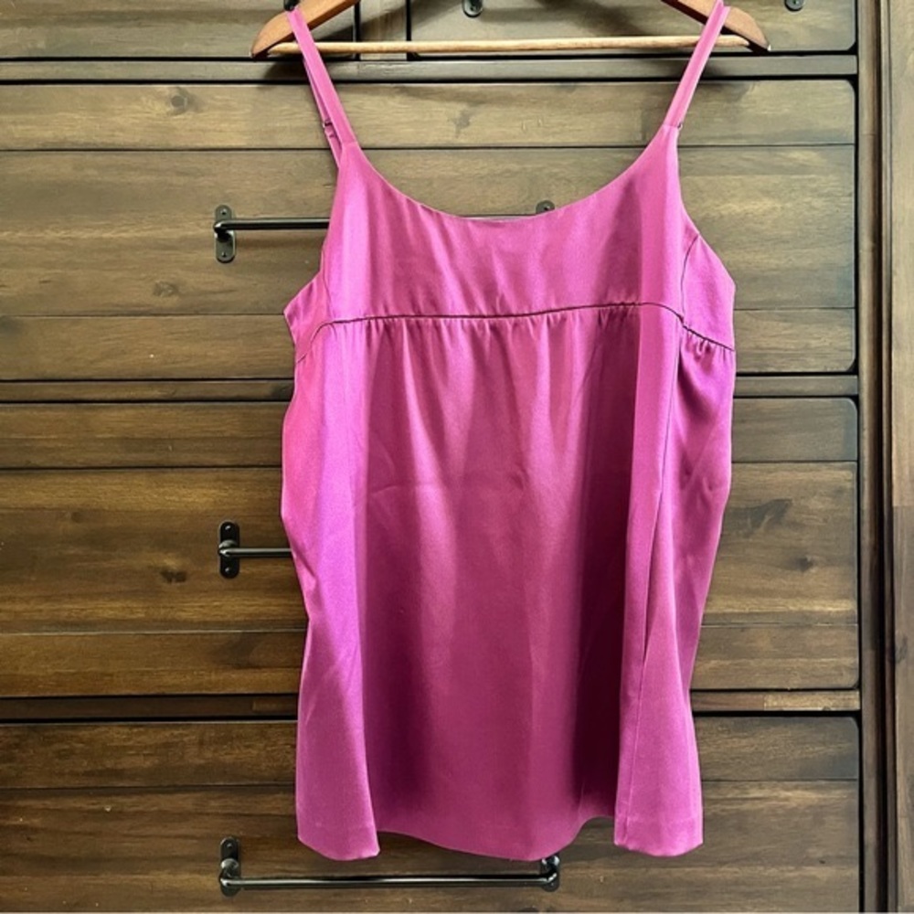 Eileen Fisher Silk Scoop neck Cami Sz M